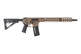 Radian Weapons 16 inch AR 15 Model 1 with FDE Finish has a Magpul pistol grip and 6 position stock